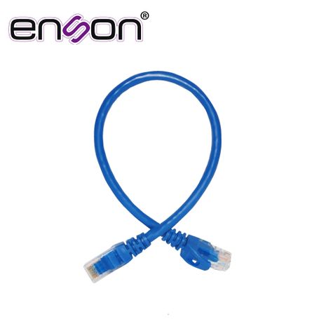 patchcord utp enson p6003l serie pro 100ii 100 cobre color azul 30cm para mejor identificacion de soluciones en racks y gabinet