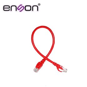 patchcord utp enson p6003r serie pro 100ii 100 cobre color rojo 30cm para mejor identificacion de soluciones en racks y gabinet