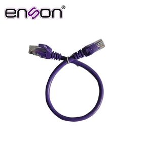 patchcord utp enson p6003p serie pro 100ii 100 cobre color morado 30cm para mejor identificacion de soluciones en racks y gabin