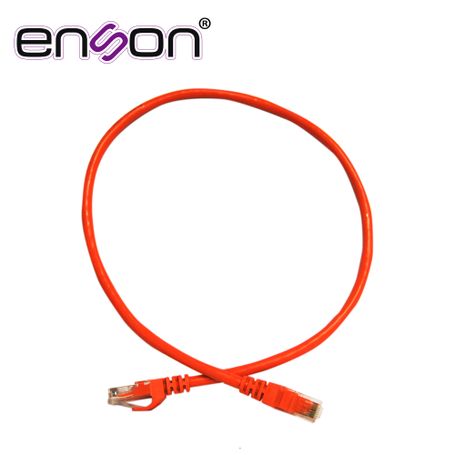 patchcord utp enson p6006o serie pro 100ii 100 cobre color naranja 60cm para mejor identificacion de soluciones en racks y gabi