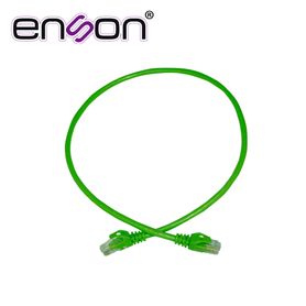 patchcord utp enson p6006e serie pro 100ii 100 cobre color verde 60cm para mejor identificacion de soluciones en racks y gabine