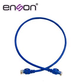 patchcord utp enson p6006l serie pro 100ii 100 cobre color azul 60cm para mejor identificacion de soluciones en racks y gabinet