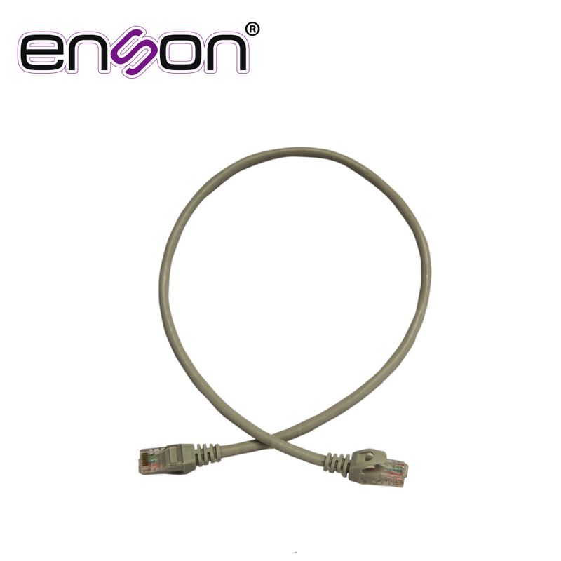 Patchcord Utp Enson P6006g Serie Pro 100ii 100 Cobre Color Gris 60cm Para Mejor Identificacion De Soluciones En Racks Y Gabinete