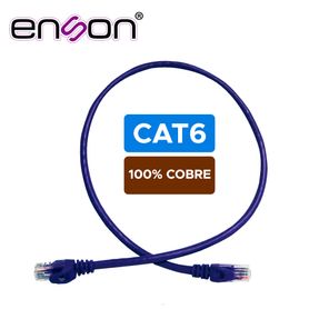 patchcord utp enson p6006p serie pro 100ii 100 cobre color morado 60cm para mejor identificacion de soluciones en racks y gabin