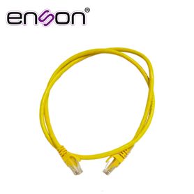 patchcord utp enson p6009y serie pro 100ii 100 cobre color amarillo 90cm para mejor identificacion de soluciones en racks y gab