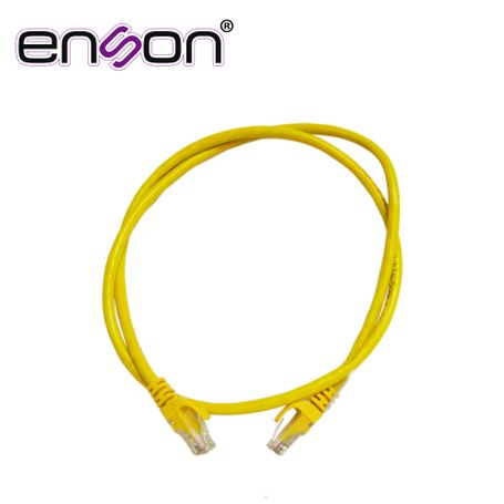 Patchcord Utp Enson P6009y Serie Pro 100ii 100 Cobre Color Amarillo 90cm Para Mejor Identificacion De Soluciones En Racks Y Gabi