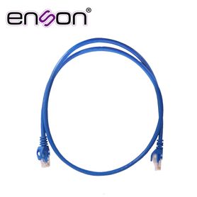 patchcord utp enson p6009l serie pro 100ii 100 cobre color azul 90cm para mejor identificacion de soluciones en racks y gabinet