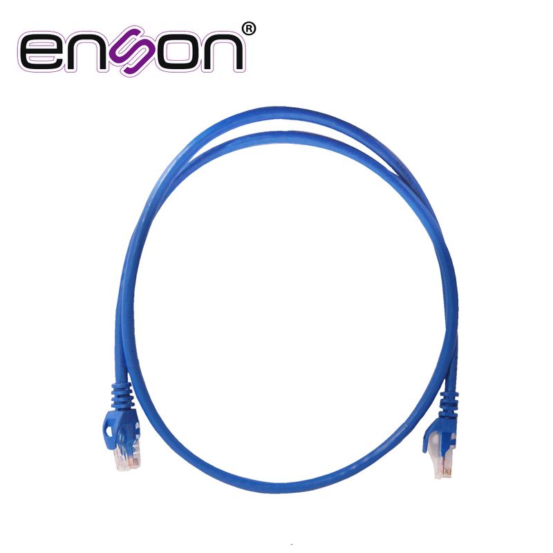 Patchcord Utp Enson P6009l Serie Pro 100ii 100 Cobre Color Azul 90cm Para Mejor Identificacion De Soluciones En Racks Y Gabinete