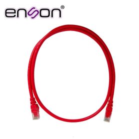 patchcord utp enson p6009r serie pro 100ii 100 cobre color rojo 90cm para mejor identificacion de soluciones en racks y gabinet