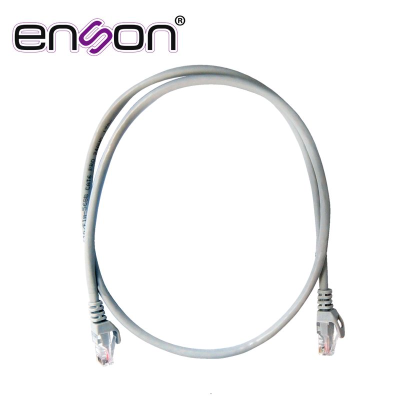 Patchcord Utp Enson P6009g Serie Pro 100ii 100 Cobre Color Gris 90cm Para Mejor Identificacion De Soluciones En Racks Y Gabinete