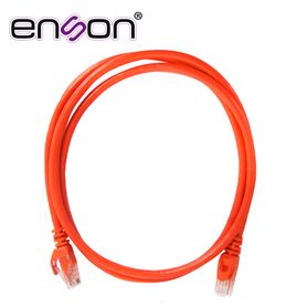 patchcord utp enson p6012o serie pro 100ii 100 cobre color naranja 120cm para mejor identificacion de soluciones en racks y gab