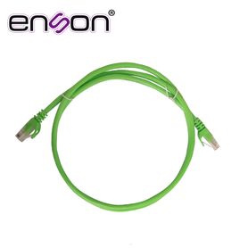 patchcord utp enson p6012e serie pro 100ii 100 cobre color verde 120cm para mejor identificacion de soluciones en racks y gabin