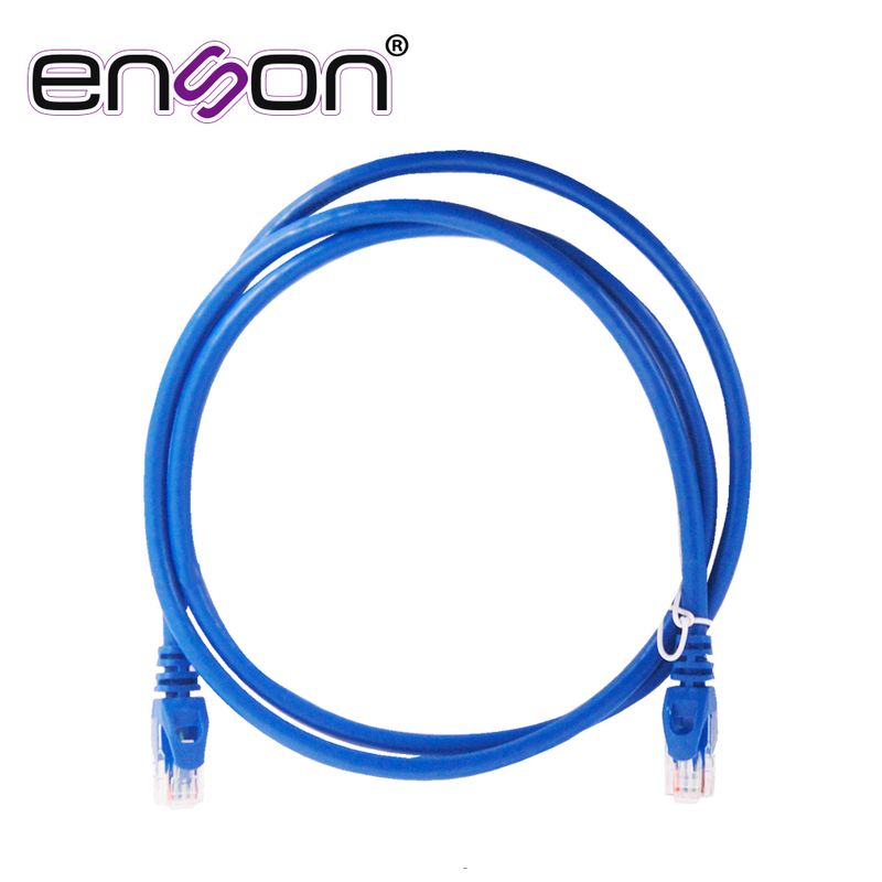 Patchcord Utp Enson P6012l Serie Pro 100ii 100 Cobre Color Azul 120cm Para Mejor Identificacion De Soluciones En Racks Y Gabinet