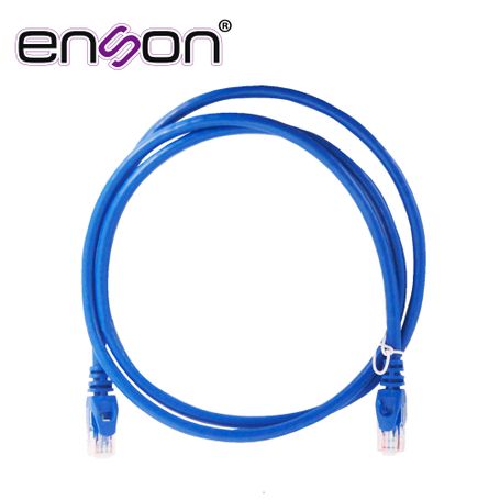 patchcord utp enson p6012l serie pro 100ii 100 cobre color azul 120cm para mejor identificacion de soluciones en racks y gabine