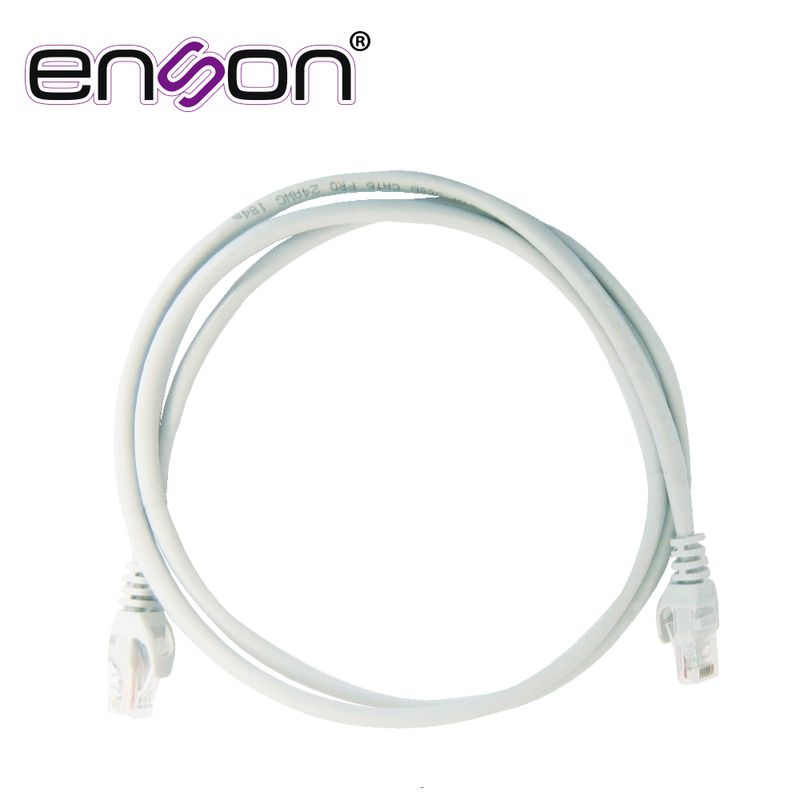 Patchcord Utp Enson P6012g Serie Pro 100ii 100 Cobre Color Gris 120cm Para Mejor Identificacion De Soluciones En Racks Y Gabinet