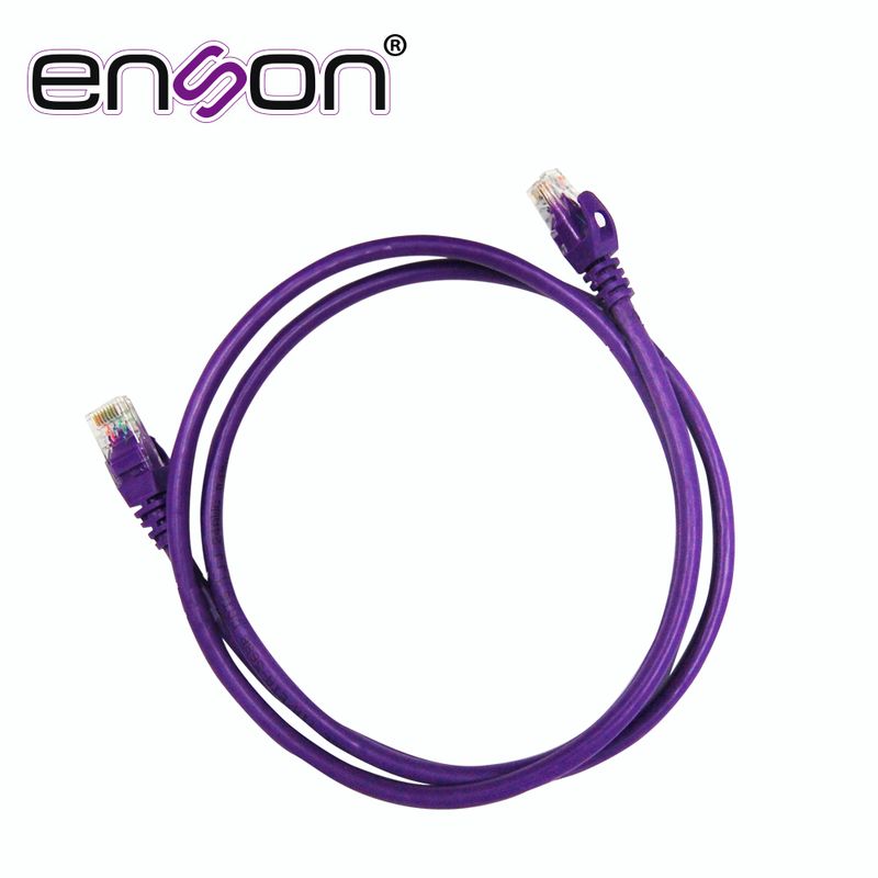 Patchcord Utp Enson P6012p Serie Pro 100ii 100 Cobre Color Morado 120cm Para Mejor Identificacion De Soluciones En Racks Y Gabin