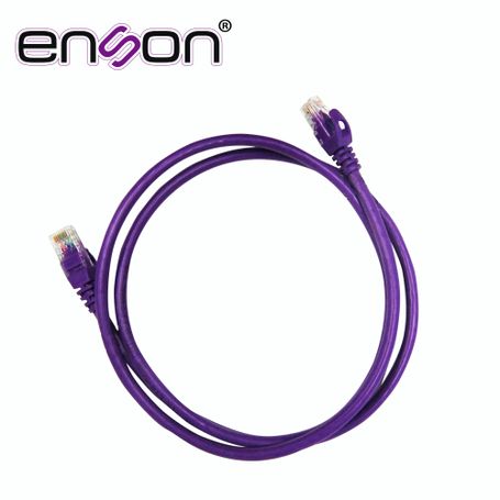 patchcord utp enson p6012p serie pro 100ii 100 cobre color morado 120cm para mejor identificacion de soluciones en racks y gabi