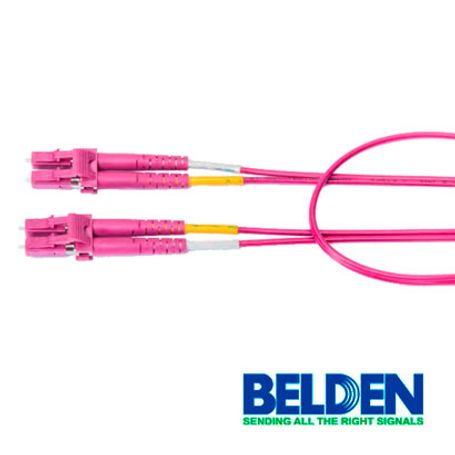 Jumper De Fibra Optica Belden Fp4ldld003m Forro Pvc Color Violeta Flamabilidad Ofnr Riser Tipo De Fibra Multimodo Om4 50/125 Mic