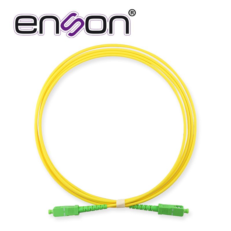 Jumper De Fibra Optica Enson Ensjumpscs Forro Pvc Color Amarillo Flamabilidad Lszh Riser Tipo De Fibra Monomodo Os2 G652d 9/125 