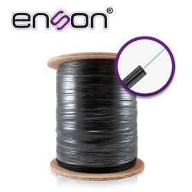 cable de fibra optica drop mono modo de 1000m  enson ensdf1cos2 1 hilo 9125 micras os2 ideal para gpon uso interior 