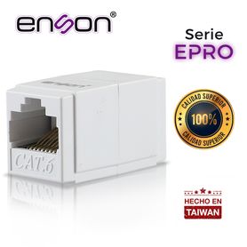 cople rj45 enson eprocop6 hembrahembra cat6 ideal para unir de dos segmentos de cable utp ya terminados