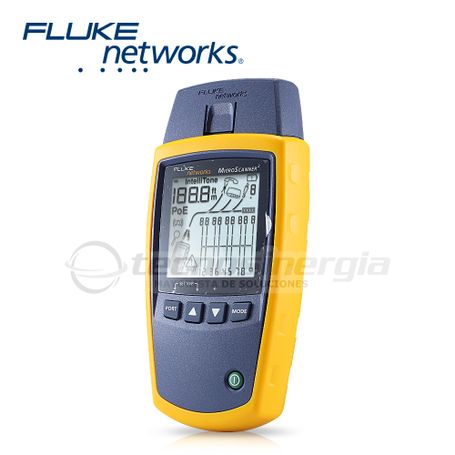 Tester De Red Microscanner 2 Fluke Networks Ms2100 Para Comprobación De Redes De Voz Datos Y Video Pantalla Lcd Retroiluminada P