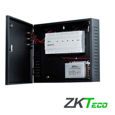panel de control de acceso avanzado greenlabel zkteco inbio460probox kit gabinete y fuente 4puertas8lectoras20000huellas60000ta