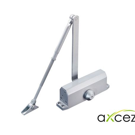 brazo cerrador de puertas axdoorc80  marca axceze puede cerrar una  puerta de hasta 80 kg  instalación en interiores fácil inst