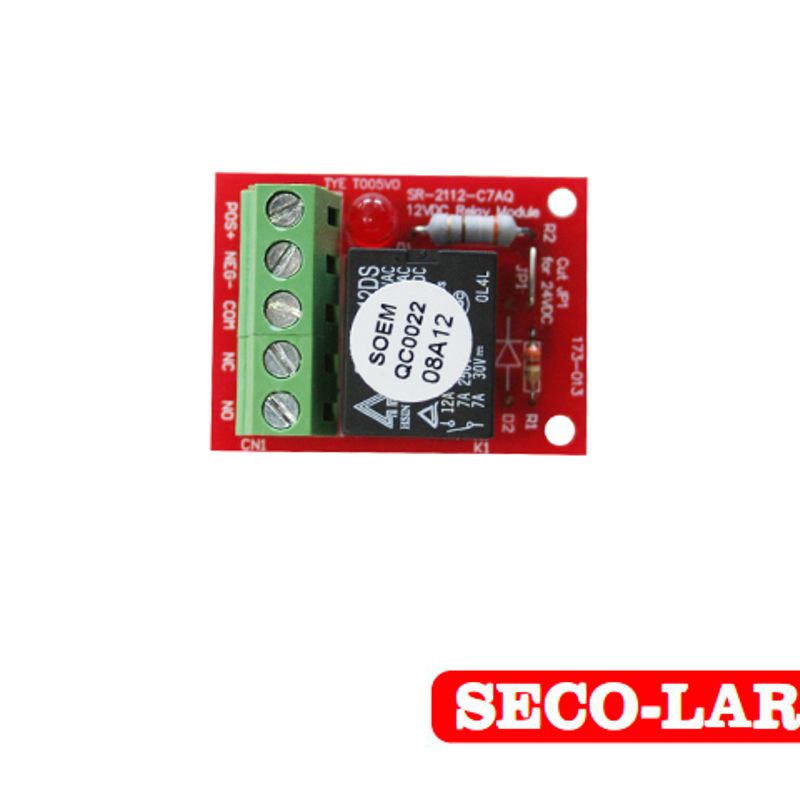 Relevador Mini Sr2112c7aq Secolarm 1 Pieza Opera Con 12vcd 35ma / 24vcd 40ma Soporta Hasta 40amp