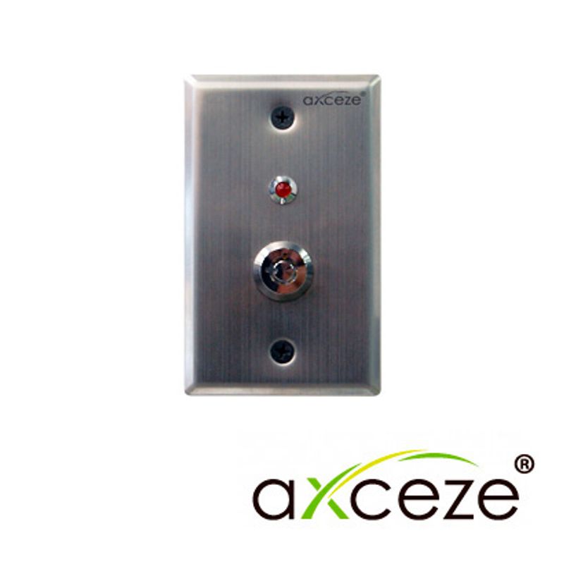 Switch Tipo Llave Axceze Axk40 Tipo Seguridad On/off Spdt Con 2 Llaves E Indicador Con Luz Roja.