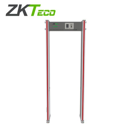 detector de metales piso zkteco 6 zonas zkd1065 100 niveles de sensibilidad display para mostrar contador de alertas y tira de 