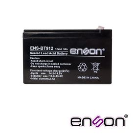 bateria de respaldo enson ensbt912 12vdc 9a base plomoacido para fuentes de poder y sistemas de respaldo