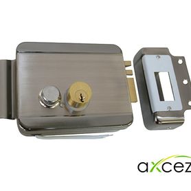 cerradura electromecanica axceze axlockr  orientacion derecha instalacion  sobre poner  apertura interna por boton fabricada en