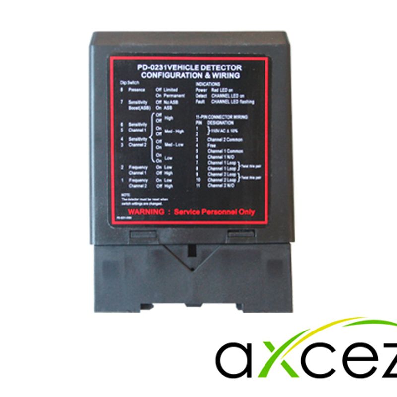 Detector De Masa Axceze Axloop24 Sensor De Doble Canal Cuenta Con 2 Salidas De Relevador N.o. Alimentación 110vca Compatible Con