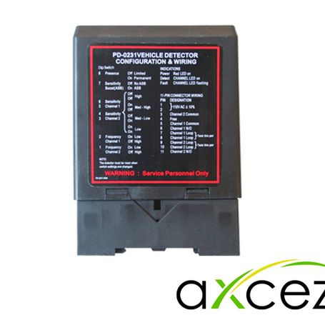 detector de masa axceze axloop24 sensor de doble canal cuenta con 2 salidas de relevador no alimentación 110vca compatible con 