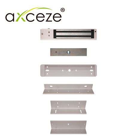 Mzl620 Kit Con 1x Chapa Magnetica Axm620lds  1x Bracket Tipo Zl Axm620zl Para Puerta De Madera O Metal