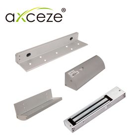 mlc620 kit con 1x chapa magnetica axm620l  1x bracket tipo zlc axm620zlc para puerta de madera o metal