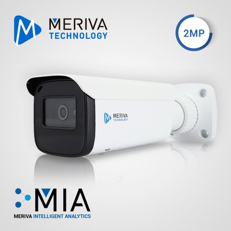 Cam Ip Bullet Meriva Technology Mobe300f / 2mp / H.265 / 3.6mm / 30m Ir / Slot Micro Sd / Entrada Audio / Facedetection  Control