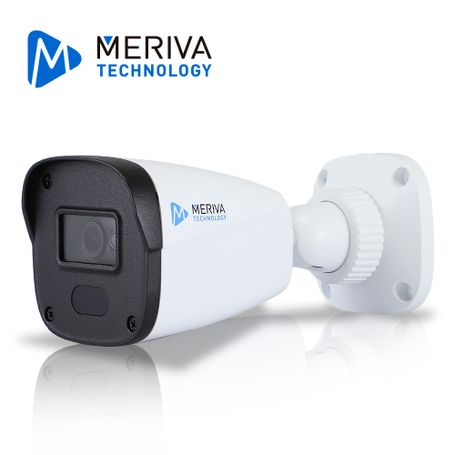 Cam Ip Bullet Meriva Technology Mob201s3l / 2mp / 2.8mm / H.265 / 20m Ir / Mia Integrado / Metalplástica / Ip67 / Poe / 12vcd