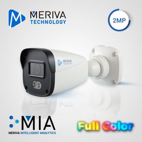 cam ip bullet meriva technology mob200fc1l  2mp  serie full color  h265  28mm  30m led luz blanca  mia  policarbonato  metal  i