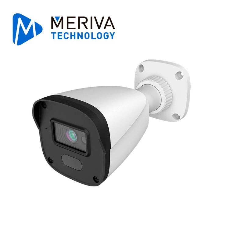 Camara Ip Bullet Meriva Technology Mob400s4l/ 4 Mp Lente Fijo 2.8 Mm/ 12 Vcd Y Poe/ H.265/ Metal/ Plastica/ 20m Ir/ Ip67/ P2p/ O