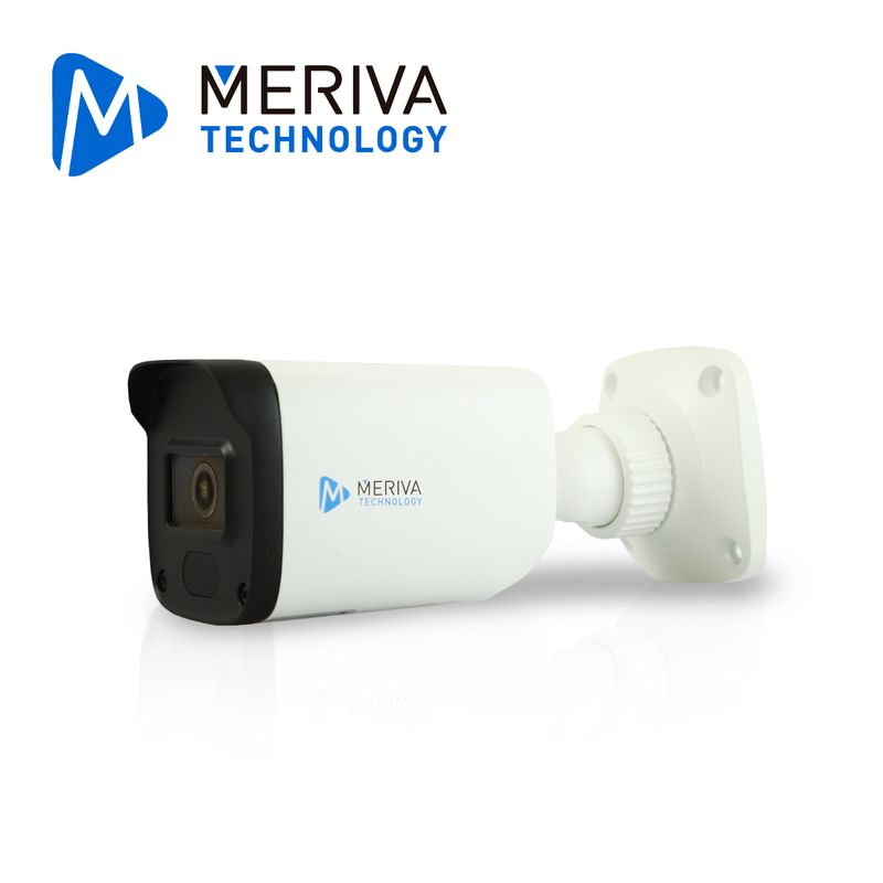 Camara Ip Bullet Meriva Technology Mob202s4f 2mp / 2.8mm / H265 / 30m Ir / 1 Entrada Audio 3.5mm / Ip67 / P2p / Video Estrcturad