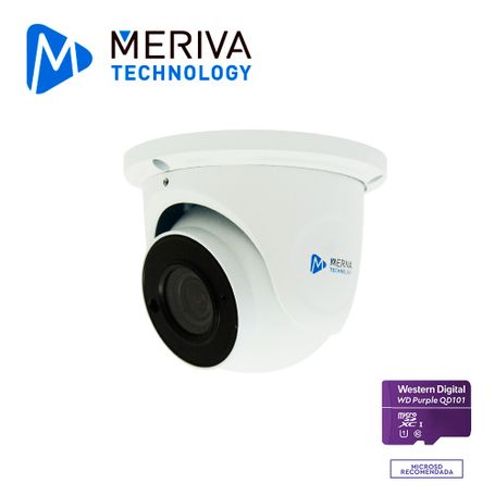 cam ip domo eyeball meriva technology mfd500zs3a  5mp  2812mm lente motorizado  h265  50m ir  micrófono integrado  mia integrad