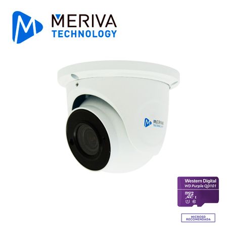 Cam Ip Domo Eyeball Meriva Technology Mfd500zs3a / 5mp / 2.812mm Lente Motorizado / H.265 / 50m Ir / Micrófono Integrado / Mia I