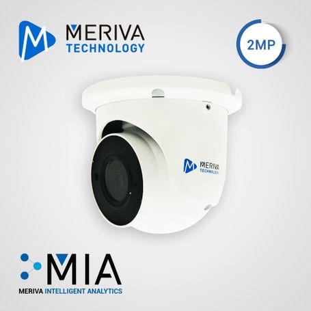 Cam Ip Domo Meriva Technology Mfde300f / 2mp / H.265 / 2.8mm / 30m Ir / Starlight / Face Detection  Control De Aforo /   Mia Int