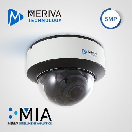 camara ip domo meriva technology mvde500za  5mp  h265 33  12mm motorizado  50mir  slot micro sd  salida bnc  camara hibrida  1 