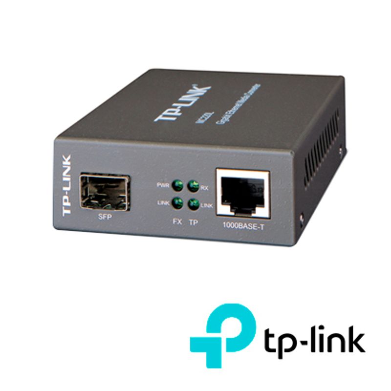 Convertidor De Medios / Tplink Mc220l / 1 Puerto Gigabit Sfp / 1 Puerto Rj45 1000mbps / Consumo 3.95 / 500m Utilizando Fibra 50/