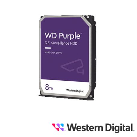 Disco Duro Dd 8tb Sata Wd Purple Wd84purz 24/7 Optimizado Para Videovigilancia Sata Iii 6gb/s Compatible Con Dvr Y Nvr De Cualqu