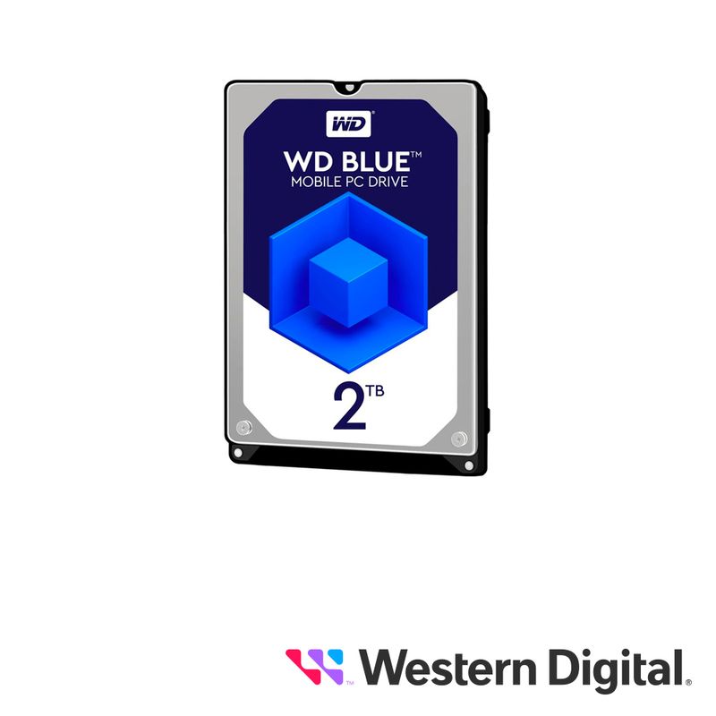 Dd Disco Duro 2.5 2tb Wd Serie Blue Wd20spzx Cache 128 Mb 5400 Rpm Para Dvrs Moviles O Laptops 