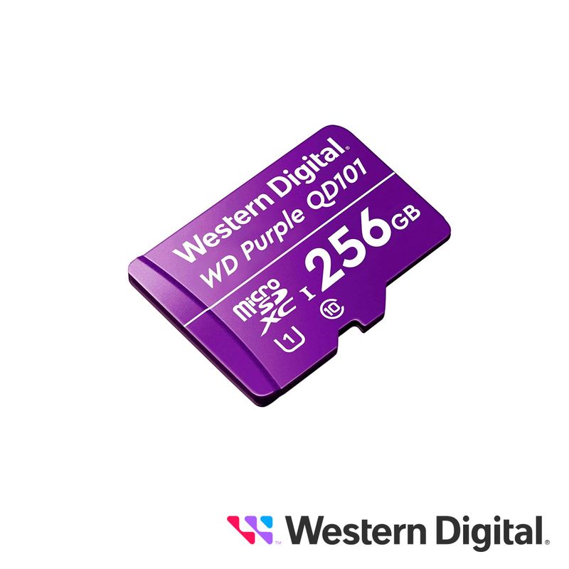 Tarjeta Memoria Micro Sdxc Wd 256gb Wdd0256g1p0c Optimizado Para Videovigilancia Especial Camaras Ip